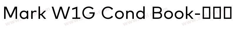 Mark W1G Cond Book字体转换